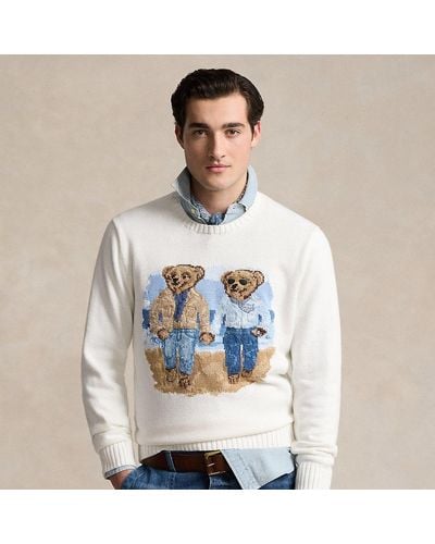Polo Ralph Lauren Pullover mit Ralph Lauren & Ricky Polo Bears - Blau