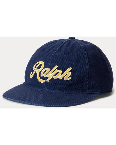 Polo Ralph Lauren Geappliceerde Keper Baseballpet - Blauw