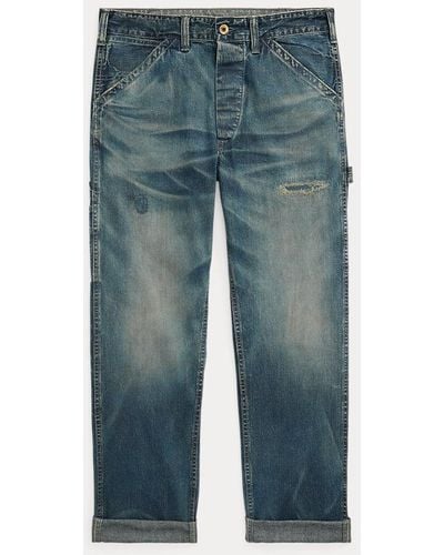 RRL Engineer-Fit Jeans mit Mayville-Waschung - Blau