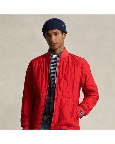 Polo Ralph Lauren Quilted Bomber Jacket - Red