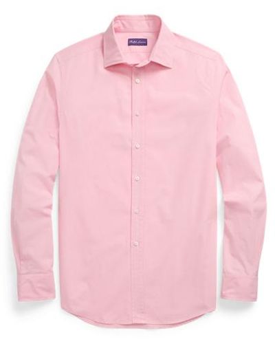 Ralph Lauren Purple Label Washed End-on-end Shirt - Pink