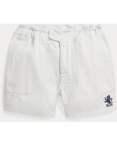 Polo Ralph Lauren 12.7 Cm Relaxed Fit Twill Rugby Short - White