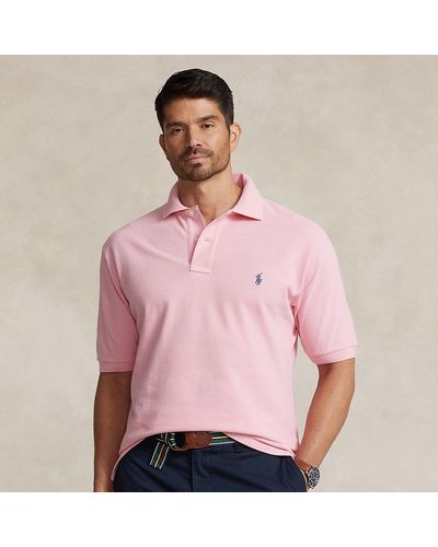 Ralph Lauren Grotere Maten - Het Iconische Poloshirt Van Mesh - Roze