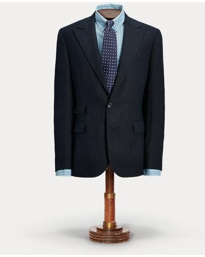 RRL Linen Suit Jacket - Blue