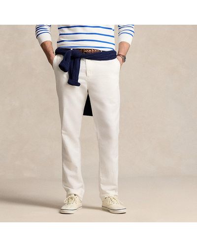 Polo Ralph Lauren Big & Tall - Classic Fit Linen-cotton Trouser - Blue