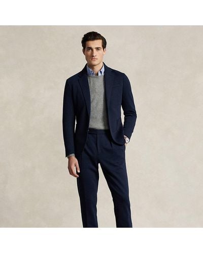 Polo Ralph Lauren Pleated Double-knit Suit Trouser - Blue