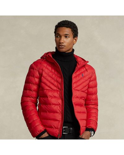 Polo Ralph Lauren The Colden Packable Hooded Jacket - Red