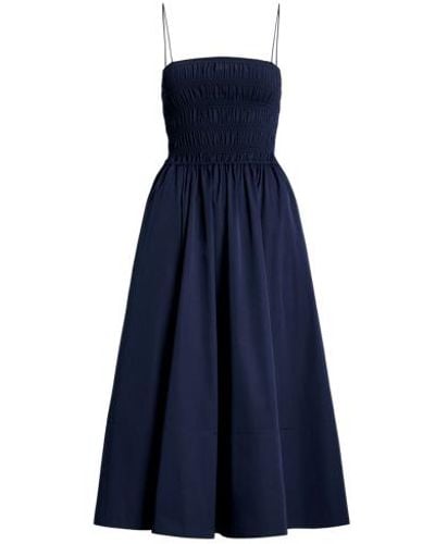 Polo Ralph Lauren Smocked Cotton Dress - Blue