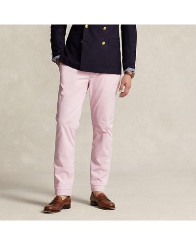 Ralph Lauren Stretch Straight Fit Washed Chino Pant - Pink