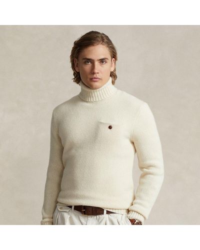 Ralph Lauren Woll-Kaschmir-Rollkragenpullover - Natur