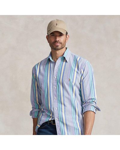 Polo Ralph Lauren Big & Tall - Striped Oxford Shirt - Blue