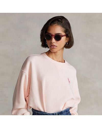 Ralph Lauren Rundhals-Sweatshirt mit Pink Pony