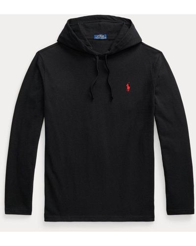 Polo Ralph Lauren Jersey Hooded T-shirt - Black