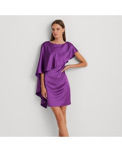 Satin Cocktail and party dresses for Women | Lyst