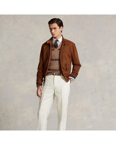Ralph Lauren Linen Suit Trouser - Brown