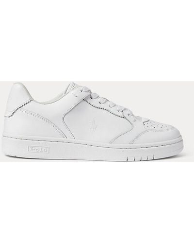 Polo Ralph Lauren Sneaker Court in pelle - Bianco