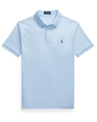 Polo Ralph Lauren Custom-Slim-Fit Baumwoll-Poloshirt - Blau