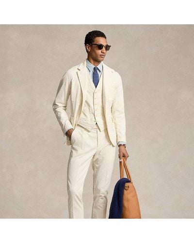 Polo Ralph Lauren Anzughose aus Stretch-Kordsamt - Weiß