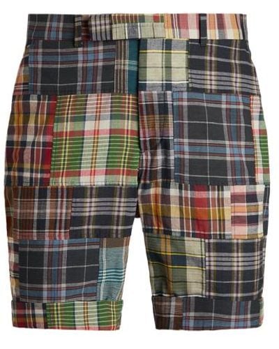 Polo Ralph Lauren 21.6 Cm Tailored Plaid Shorts - Grey