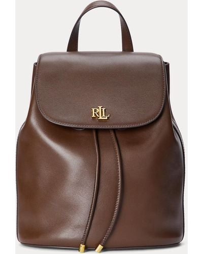 Ralph Lauren Leather Medium Winny Backpack - Brown