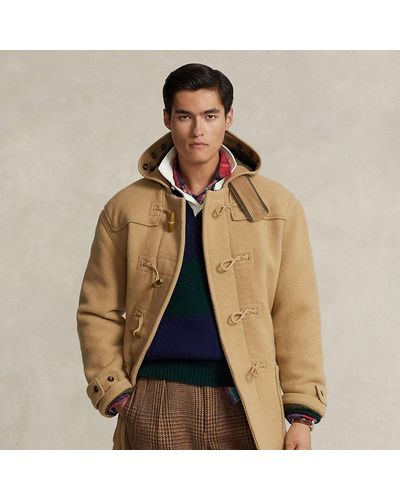 Ralph Lauren Double-faced Wool Toggle Coat - Natural