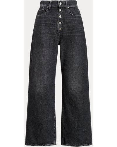 Ralph Lauren Cropped Jeans Met Wijde Pijpen - Meerkleurig