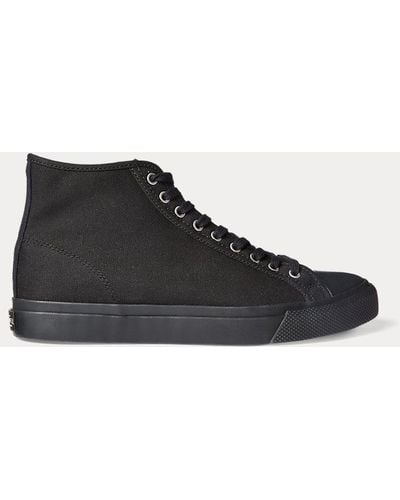 RRL Baskets Mayport en toile - Noir