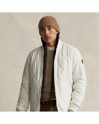 Polo Ralph Lauren Quilted Bomber Jacket - Natural