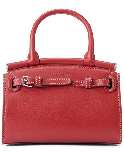 Ralph Lauren Calfskin Mini Rl50 Handbag - Red