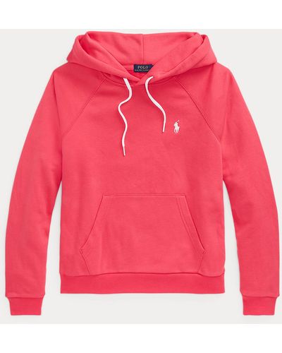 Ralph Lauren Fleece Hoodie Zonder Sluiting - Roze