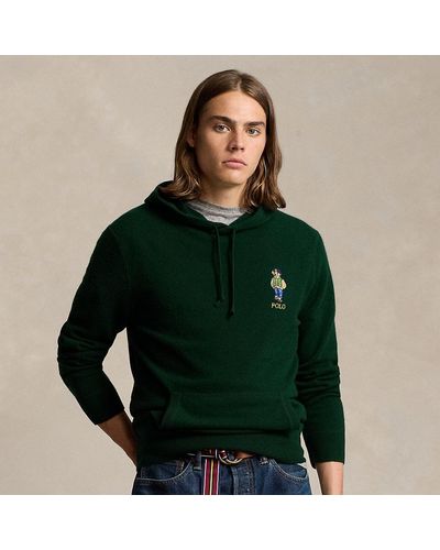 Ralph Lauren Polo Bear Wool Hooded Sweater - Green