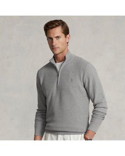 Polo Ralph Lauren Performance-Pullover mit Reißverschluss - Grau