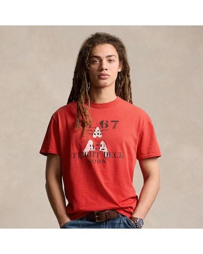 Polo Ralph Lauren Camiseta de punto Classic Fit - Rojo