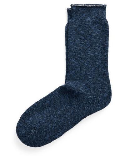RRL Gemêleerde Stretch Sokken Van Katoenmix - Blauw