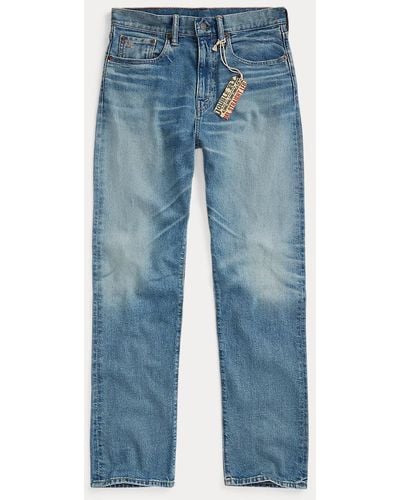 RRL Straight-Fit Jeans Aubrie - Blau