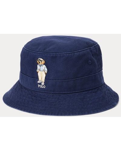 Polo Ralph Lauren Polo Bear Twill Bucket Hat - Blue