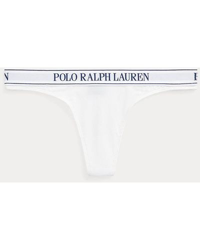 Polo Ralph Lauren Repeat-logo Low-rise Thong - Multicolour