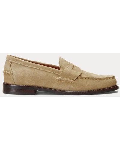 Polo Ralph Lauren Alston Suede Penny Loafer - Natural