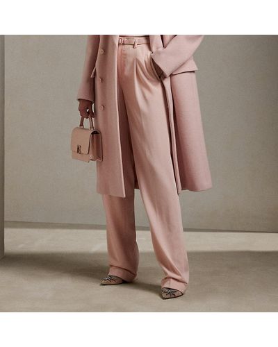 Ralph Lauren Collection Ralph Lauren Stamford Wool Gabardine Pant - Pink