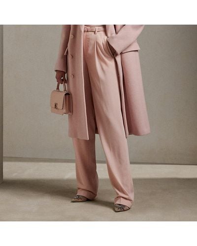 Ralph Lauren Collection Hose Stamford aus Wollgabardine - Pink