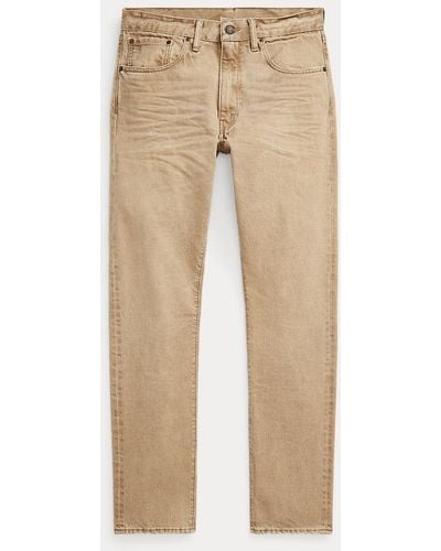 RRL Jeans color cuoio High Slim-Fit - Neutro