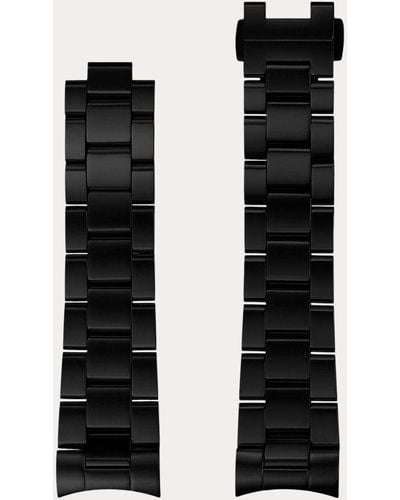 Polo Ralph Lauren Zwarte Roestvrijstalen Horlogeband - Wit