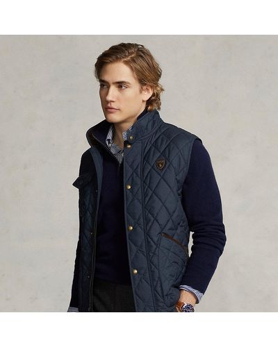 Polo Ralph Lauren The Beaton Water-repellent Quilted Vest in Blue for Men |  Lyst