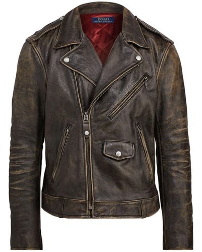 Polo Ralph Lauren Leather jackets for Men | Online Sale up to 40% off | Lyst