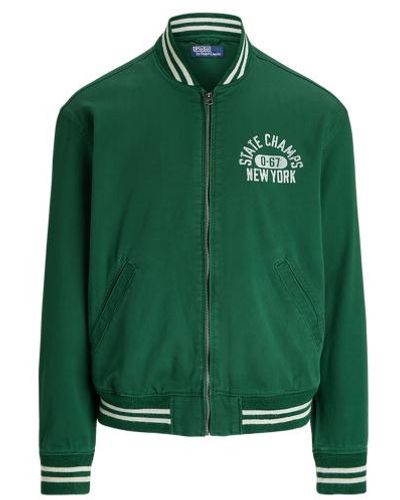 Polo Ralph Lauren Varsity-inspired Twill Track Jacket - Green