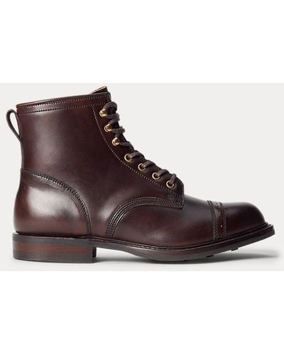 RRL Leather Boot - Brown