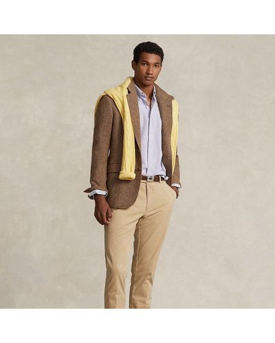 Ralph Lauren Stretch Chino Suit Trouser - Natural
