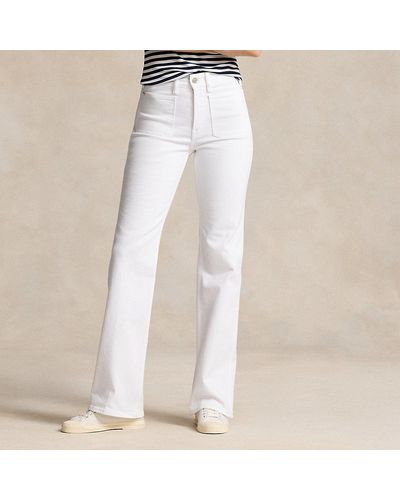 Ralph Lauren Bootcut-Jeans - Weiß