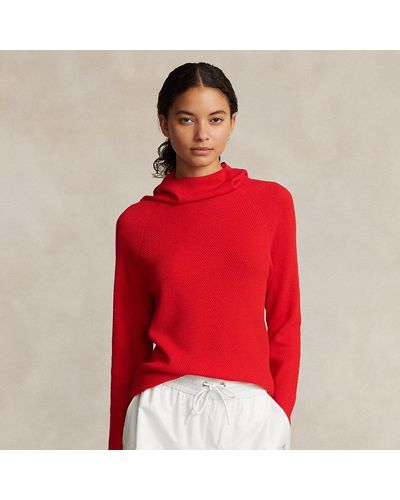 RLX Ralph Lauren Ralph Lauren Merino Wool Snood Pullover - Red