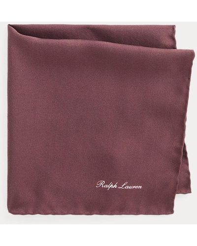Ralph Lauren Purple Label Pañuelo de bolsillo de seda - Morado